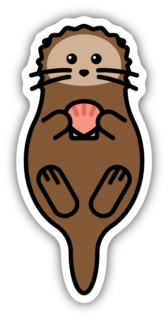 Sea Otter Sticker