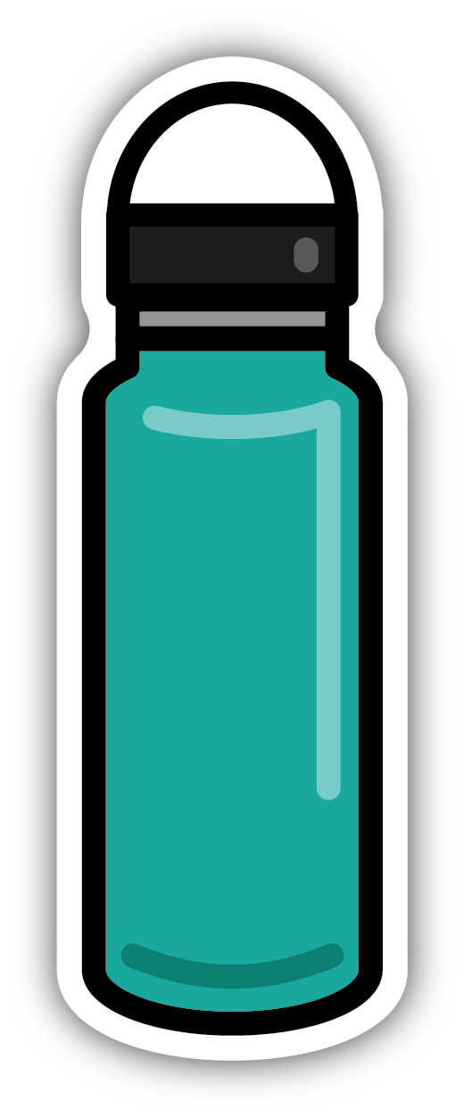 Water Bottle Large Sticker