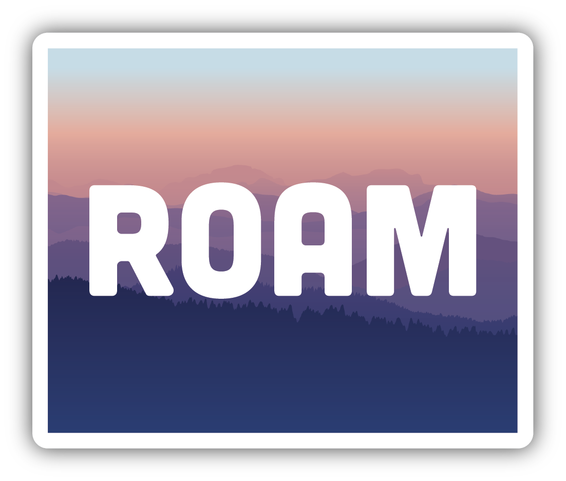 Roam Color Gradient Sticker