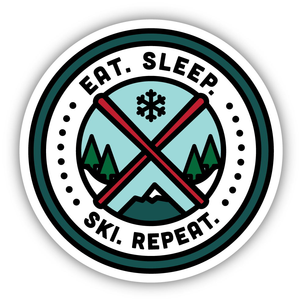 Ski Patch Large Sticker
