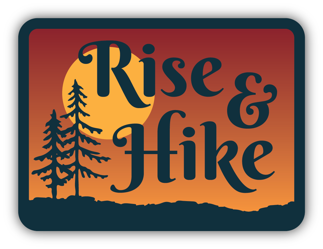 Rise And Hike Large Sticker