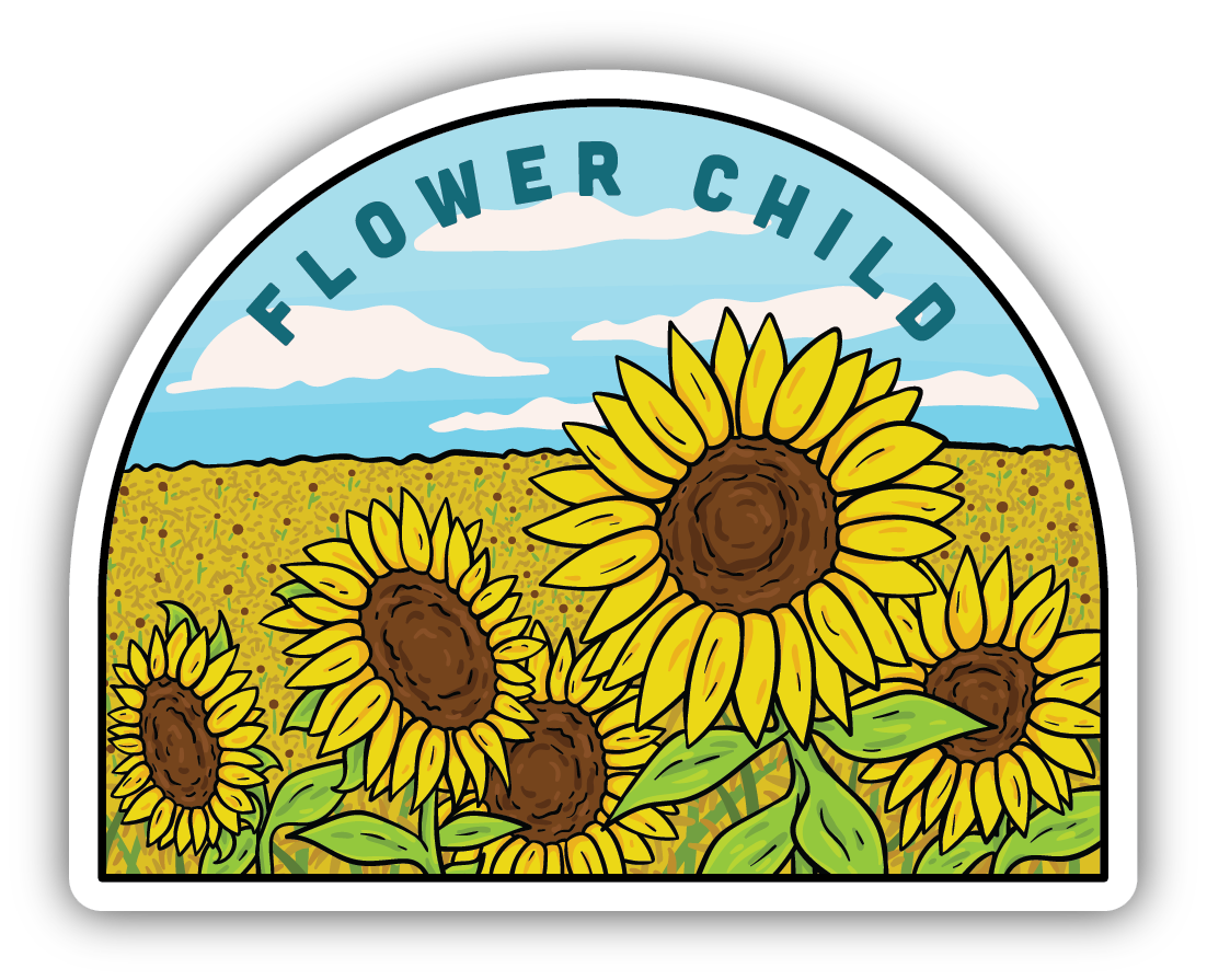 Sunflower Field Sticker
