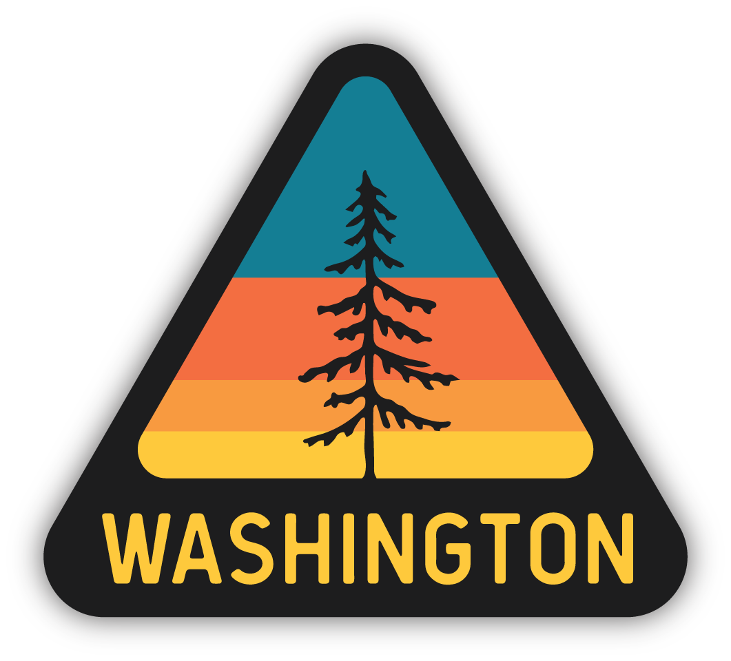 WA Triangular Tree Sticker