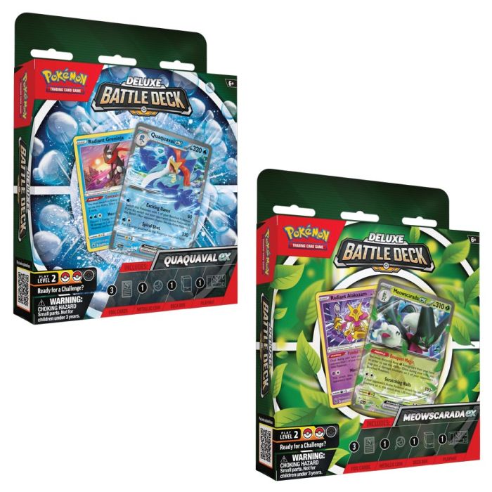 Pokémon TCG: ex Deluxe Battle Deck Meowscarada/Quaquaval (Limit 1 per purchase picked at Random)