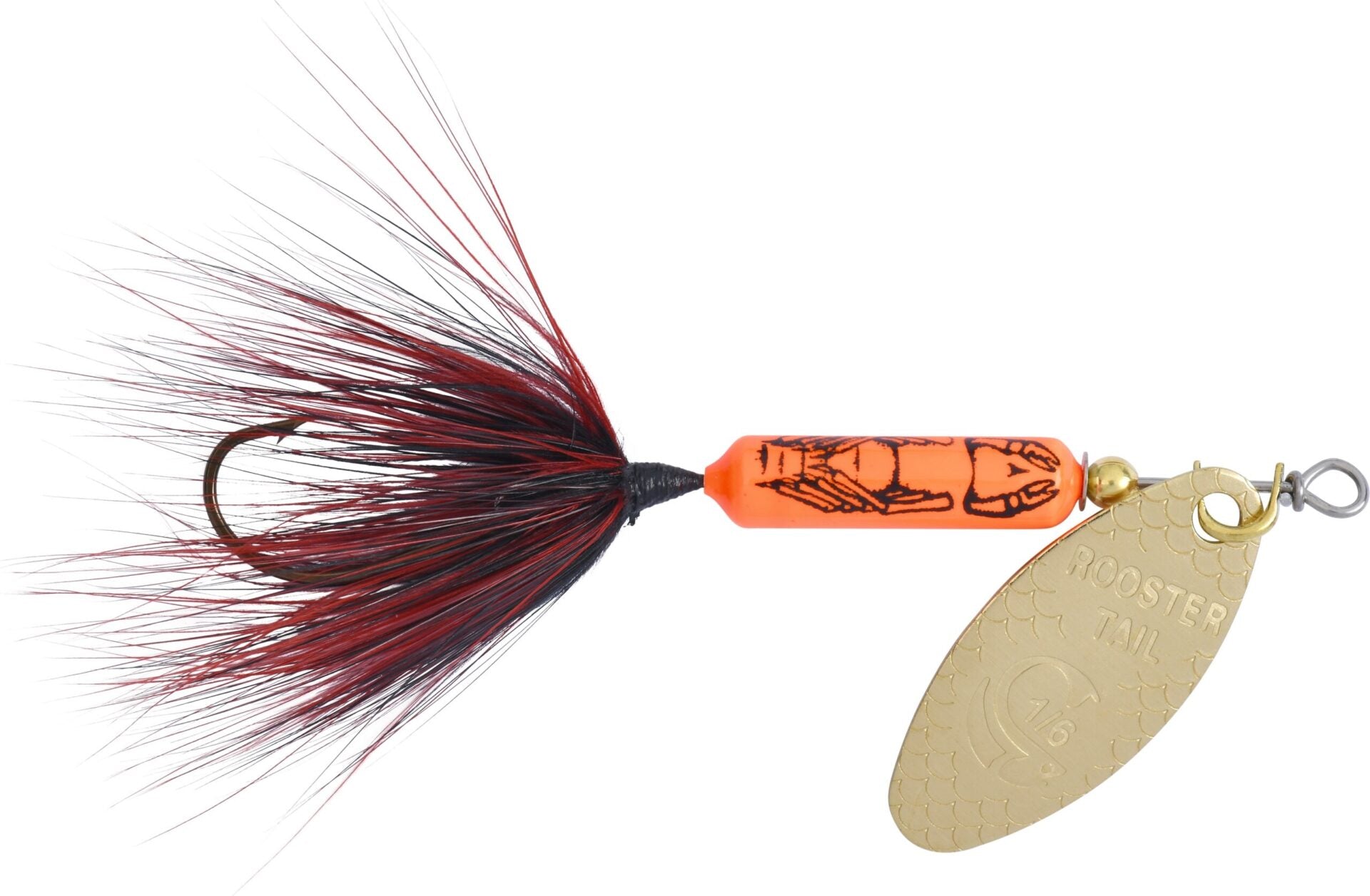 Yakima Bait Original Rooster Tail®: 1/8 oz. Single (Crawdad)
