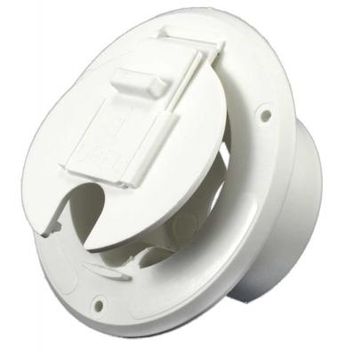 JR Products S-23-10-A Polar White Cable Hatch For Electrical
