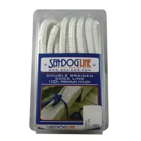 Sea-Dog Double Braid Dock Line - 3/8" x 10 ft. (White)