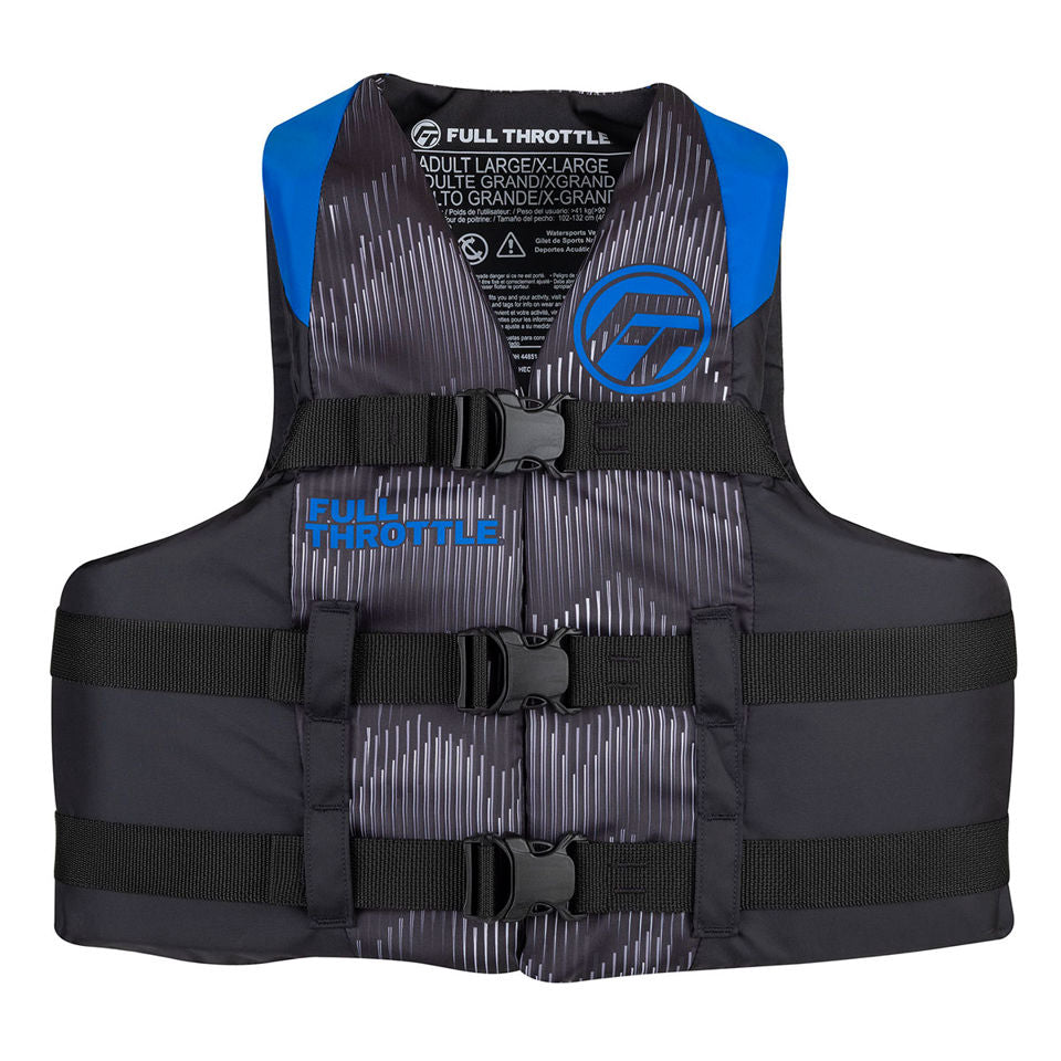 Adult Nylon Life Jacket - Blue 2XL/4XL