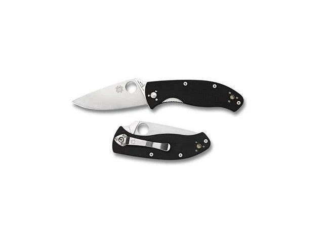 Spyderco Tenacious Folding Knife 3-3/8" Satin Plain Blade