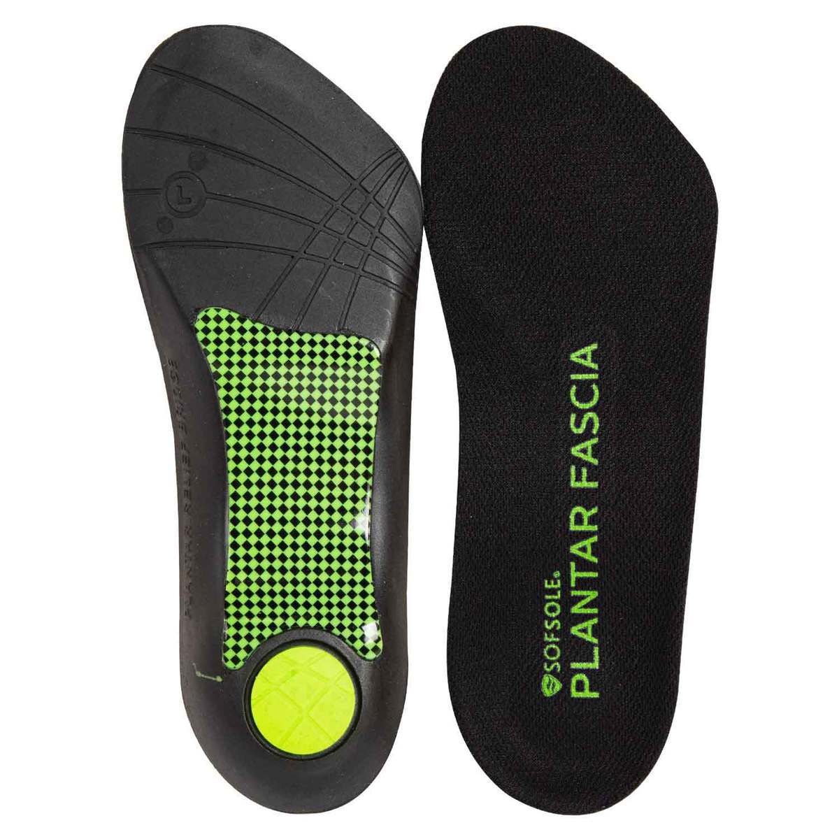 Sof Sole Women's Plantar Fascia Insoles - Green - Size 5-11