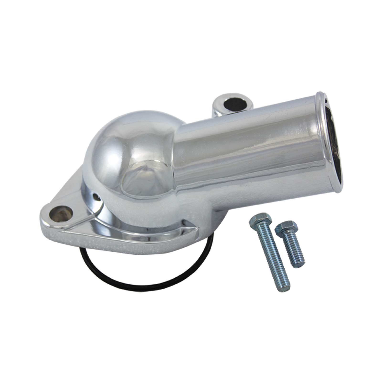 Chevy V8 Chrome Zinc 15° O-Ring Style Water Neck