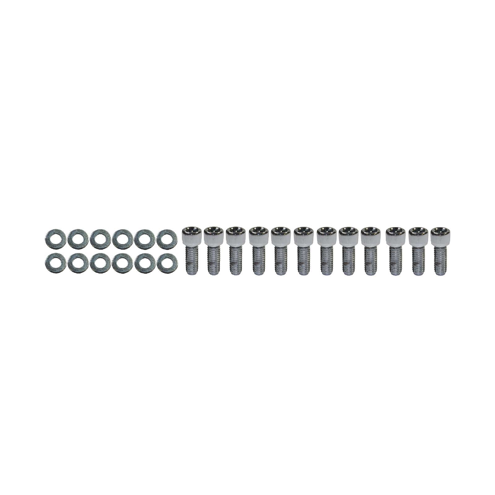 Chevy Small Block Chrome Steel Allen Head Intake Manifold Bolt Kit