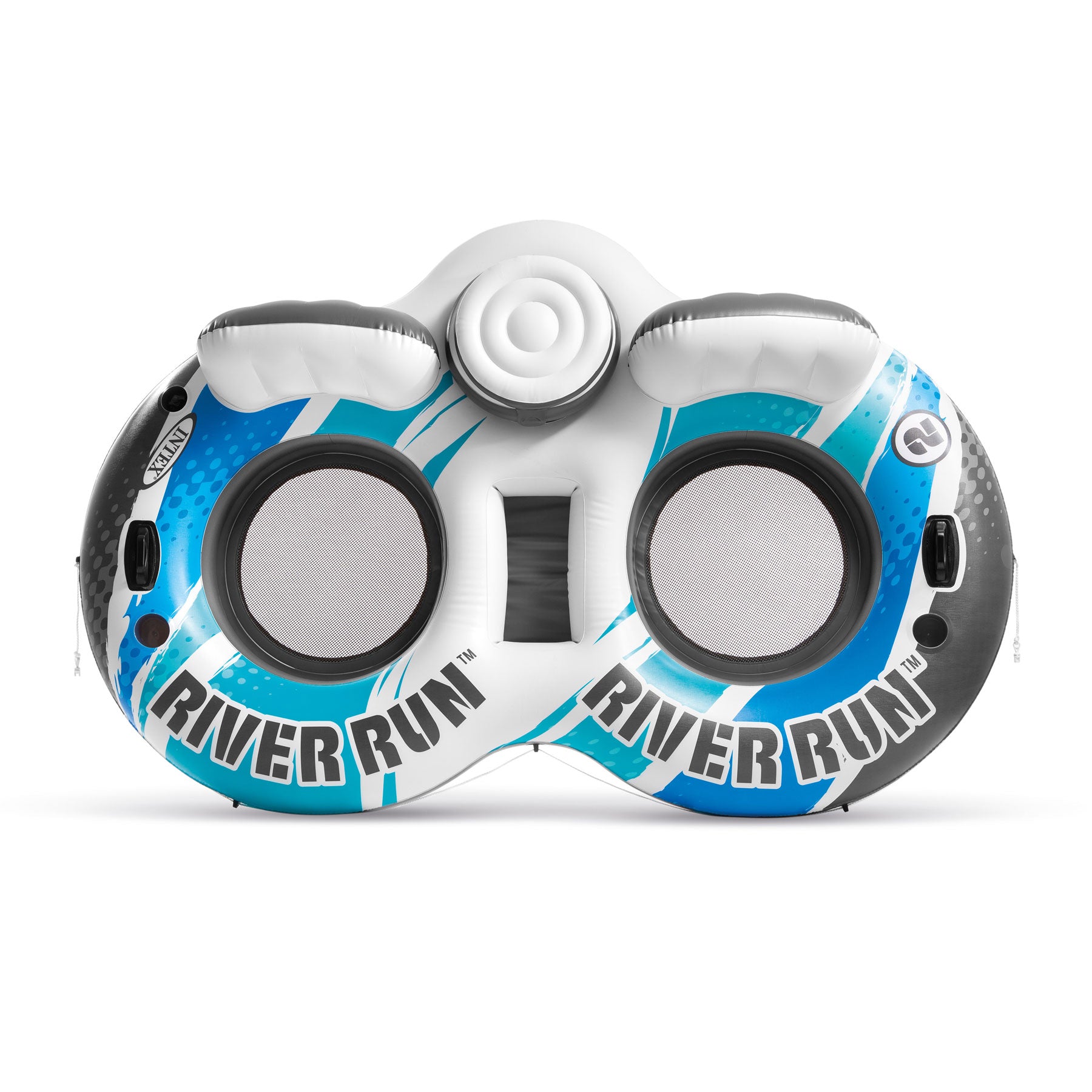 Intex River Run II Teal Plastic Inflatable Lounge Double Pool Float