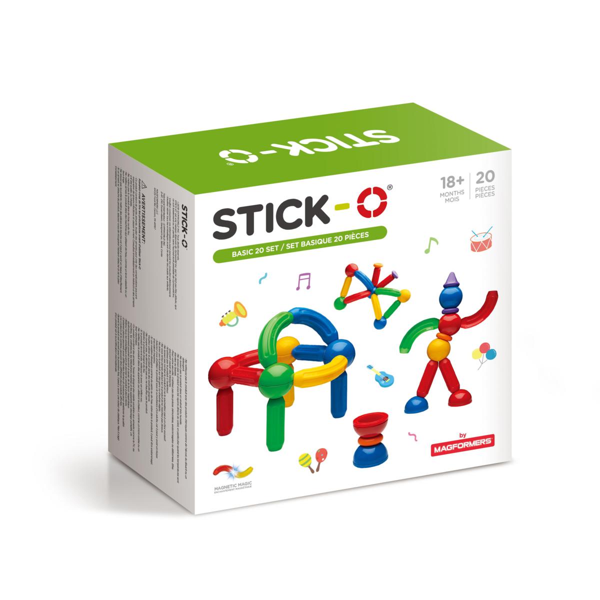 Magformers Stick-o 005-901002 Basic Set - 20 Elements