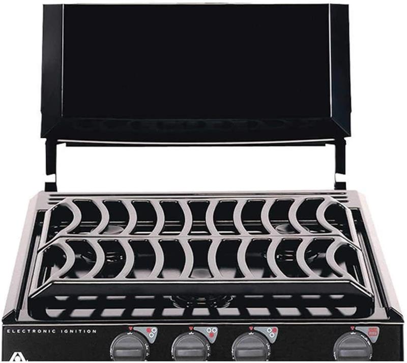 Atwood 54106 Black Steel Bi-Fold Stove Top Cover