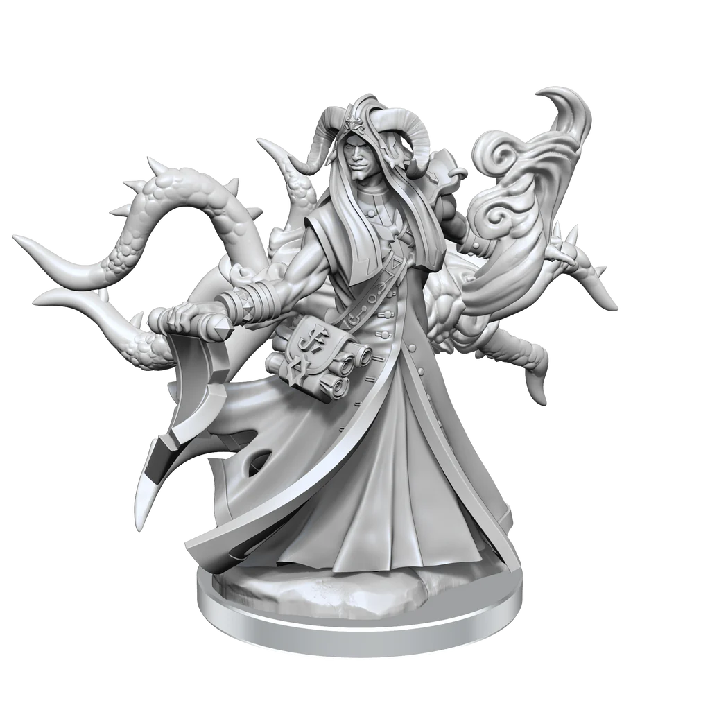 D&D Frameworks: Tiefling Warlock Male - Unpainted And Unassembled