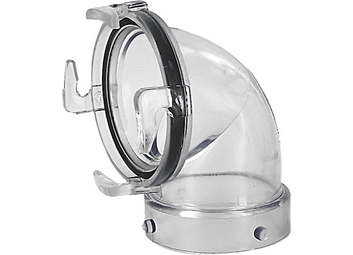 Valterra T1023 Clear 90 Deg. Bayonet Hose Adapter
