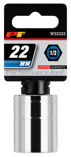 1/2 in. Dr. 22 mm 6pt Socket