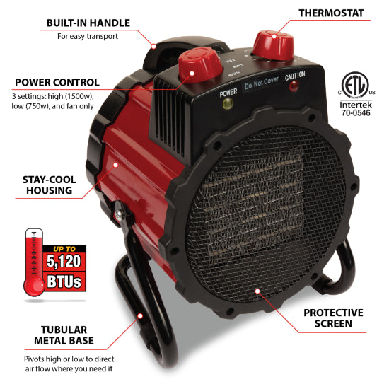 1500W Ceramic Space Heater