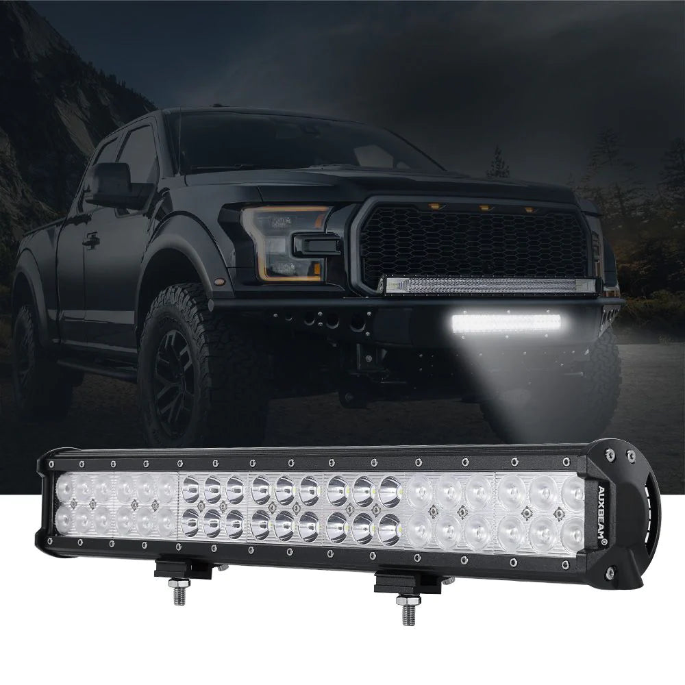 Auxbeam 12 Inch Classic-SM Series Dual Row Led Light Bar 6000k White Combo